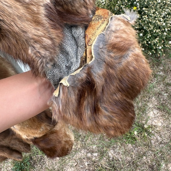 Real fur jacket with hood - Picture 2 of 13